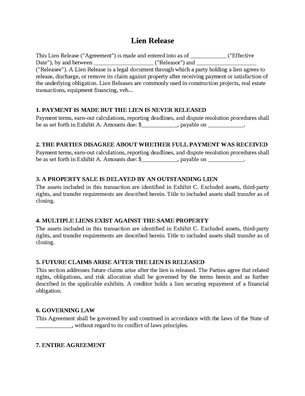 Lien Release
